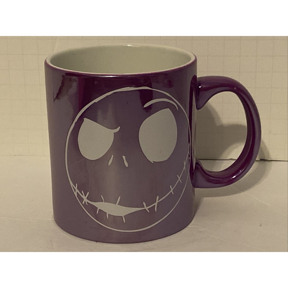 Disney Nightmare Before Christmas Jack Skellington Purpl 20oz Mug Silver Buffalo